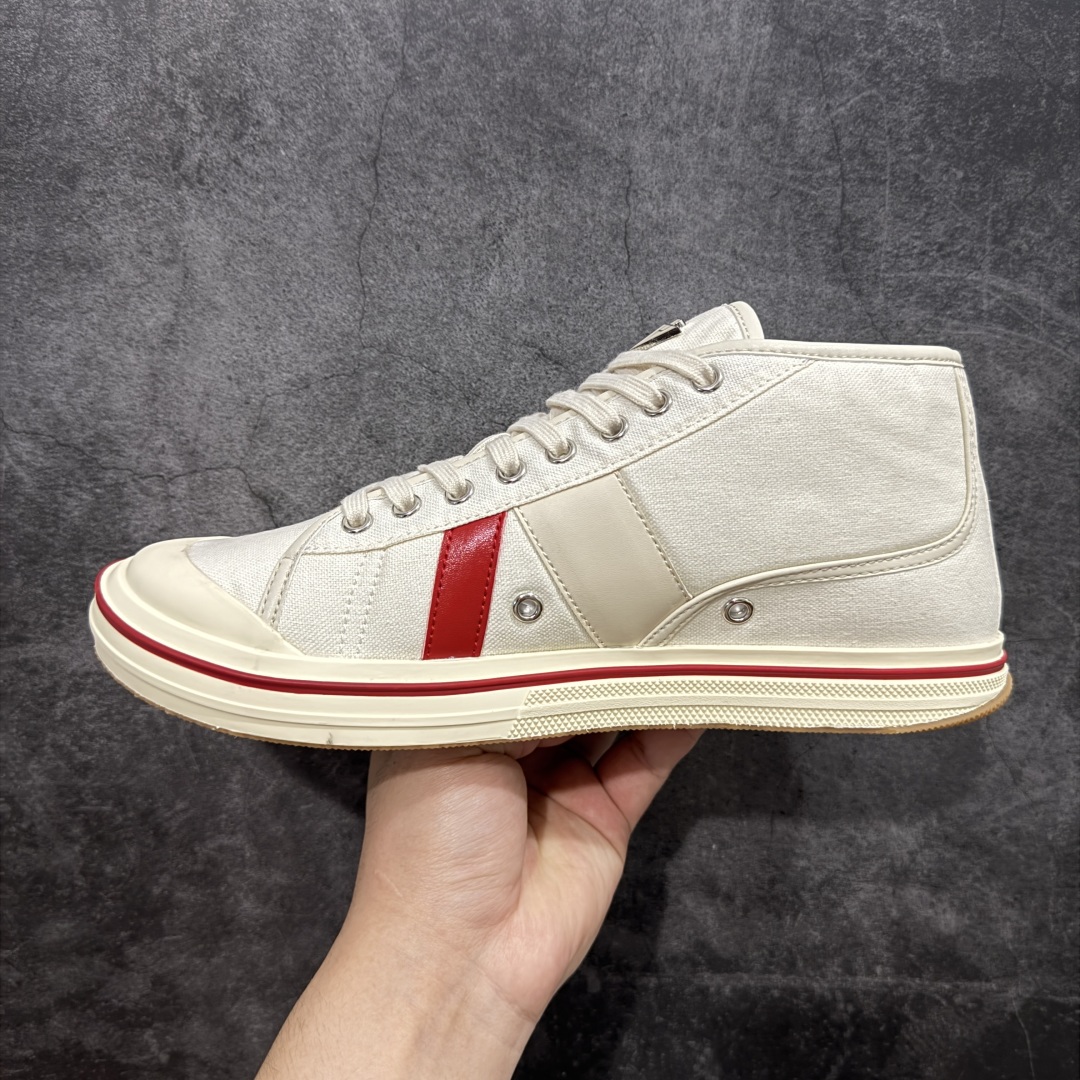 图片[2]-【YH版】意大利奢侈品牌-宝缇嘉/葆蝶家-Bottega Veneta Eliot Canvas Mid Sneakers 艾略特系列中帮复古舒适休闲运动板鞋“帆布红黄” 采用进口全工艺帆布鞋面鞋面材质 加入纤维革锁边处理 内嵌软质PU革贴合加厚恢复性EVA缓震脚垫 外置防变形耐磨TPU橡胶大底 尺码：35-45-选品中心