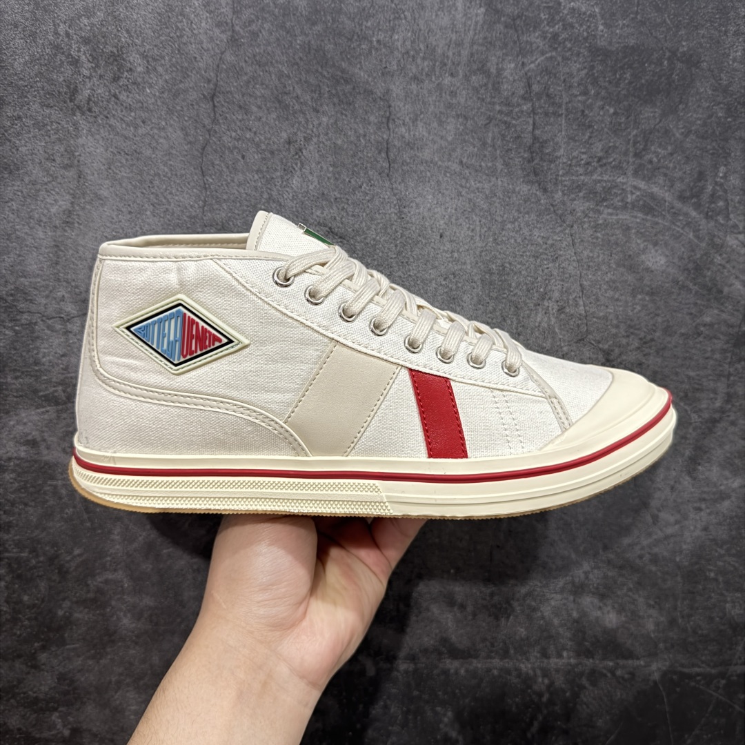 【YH版】意大利奢侈品牌-宝缇嘉/葆蝶家-Bottega Veneta Eliot Canvas Mid Sneakers 艾略特系列中帮复古舒适休闲运动板鞋“帆布红黄” 采用进口全工艺帆布鞋面鞋面材质 加入纤维革锁边处理 内嵌软质PU革贴合加厚恢复性EVA缓震脚垫 外置防变形耐磨TPU橡胶大底 尺码:35-45-选品中心