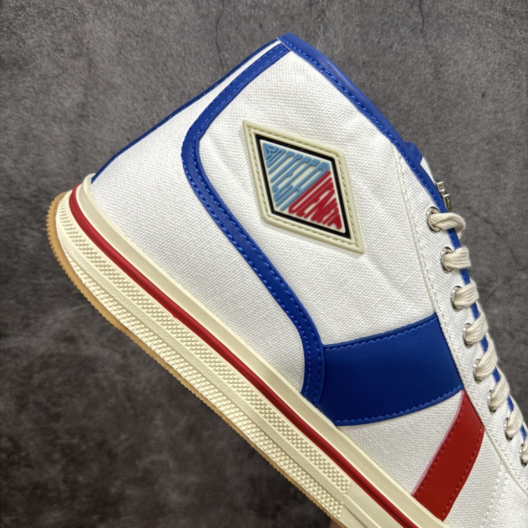【YH版】意大利奢侈品牌-宝缇嘉/葆蝶家-Bottega Veneta Eliot Canvas Mid Sneakers 艾略特系列中帮复古舒适休闲运动板鞋“帆布红黄”