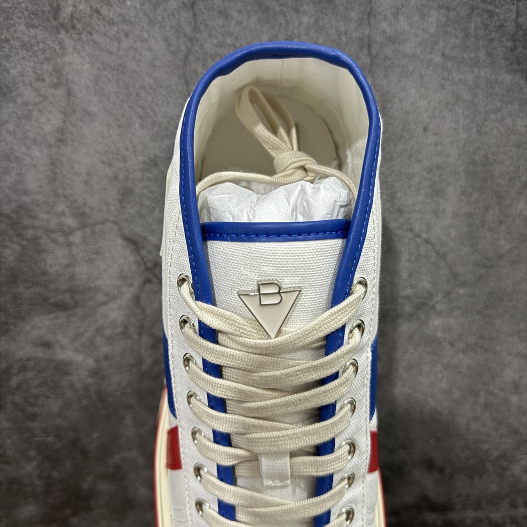 【YH版】意大利奢侈品牌-宝缇嘉/葆蝶家-Bottega Veneta Eliot Canvas Mid Sneakers 艾略特系列中帮复古舒适休闲运动板鞋“帆布红黄”