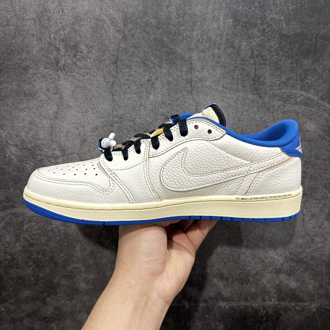 【PK版本】Travis Scott x Air Jordan AJ1 Low OG SP TS联名倒钩低帮 白蓝闪电2.0 DM7866-104
