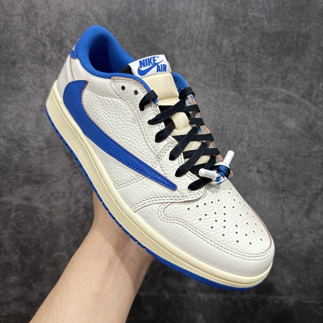 【PK版本】Travis Scott x Air Jordan AJ1 Low OG SP TS联名倒钩低帮 白蓝闪电2.0 DM7866-104
