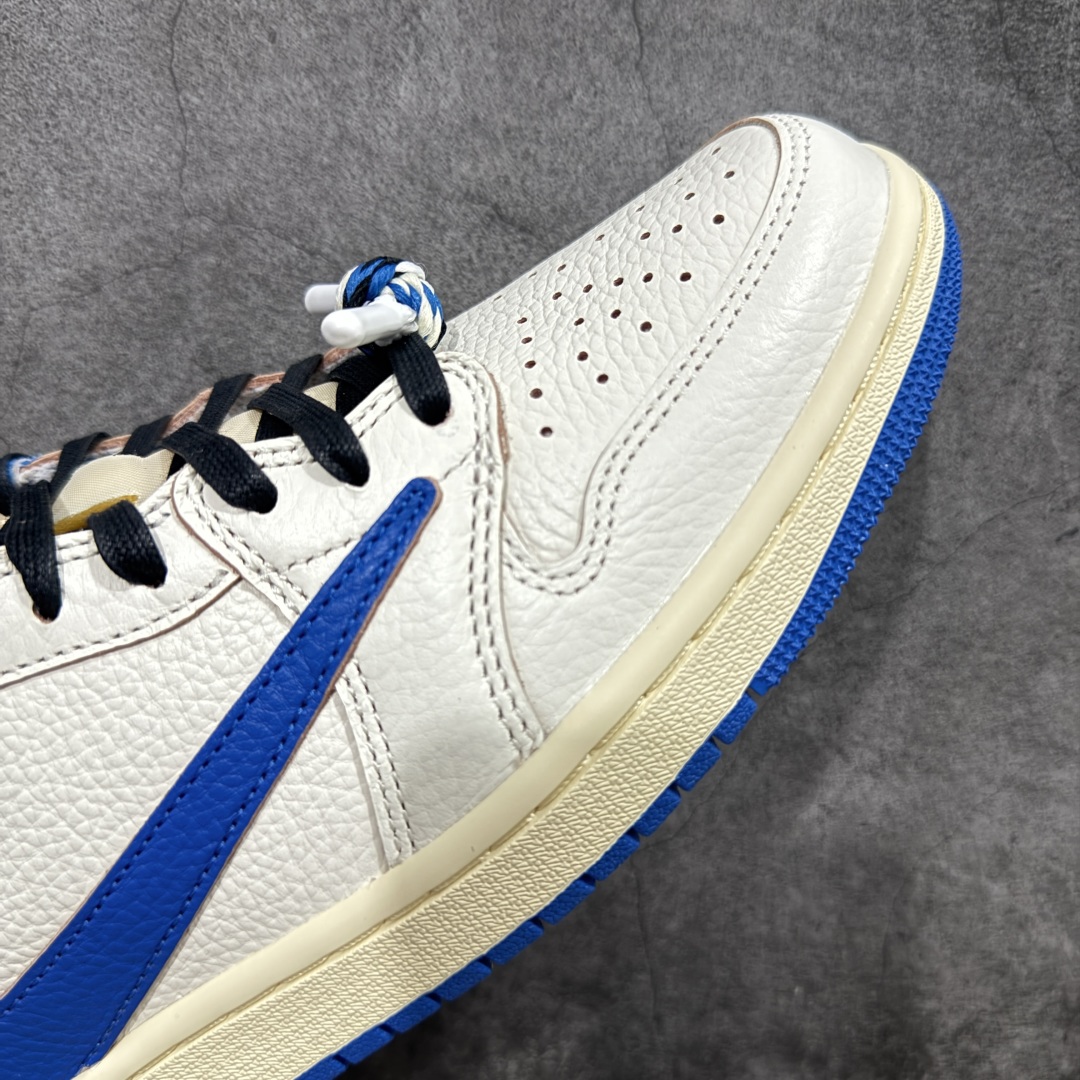 【PK版本】Travis Scott x Air Jordan AJ1 Low OG SP TS联名倒钩低帮 白蓝闪电2.0 DM7866-104