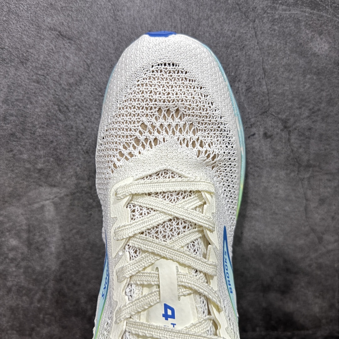 【纯原版】Brooks布鲁克斯 Hyperion Elite 4 白绿 龙卷风系列越野竞速跑步鞋