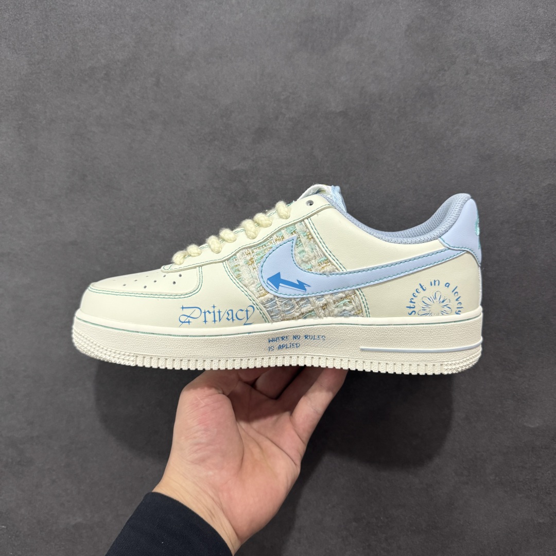 【定制版】Nike Air Force 1'07 Low ”Love Words” 小香风系列 蓝言情话 空军一号低帮休闲板鞋 FJ7740-510