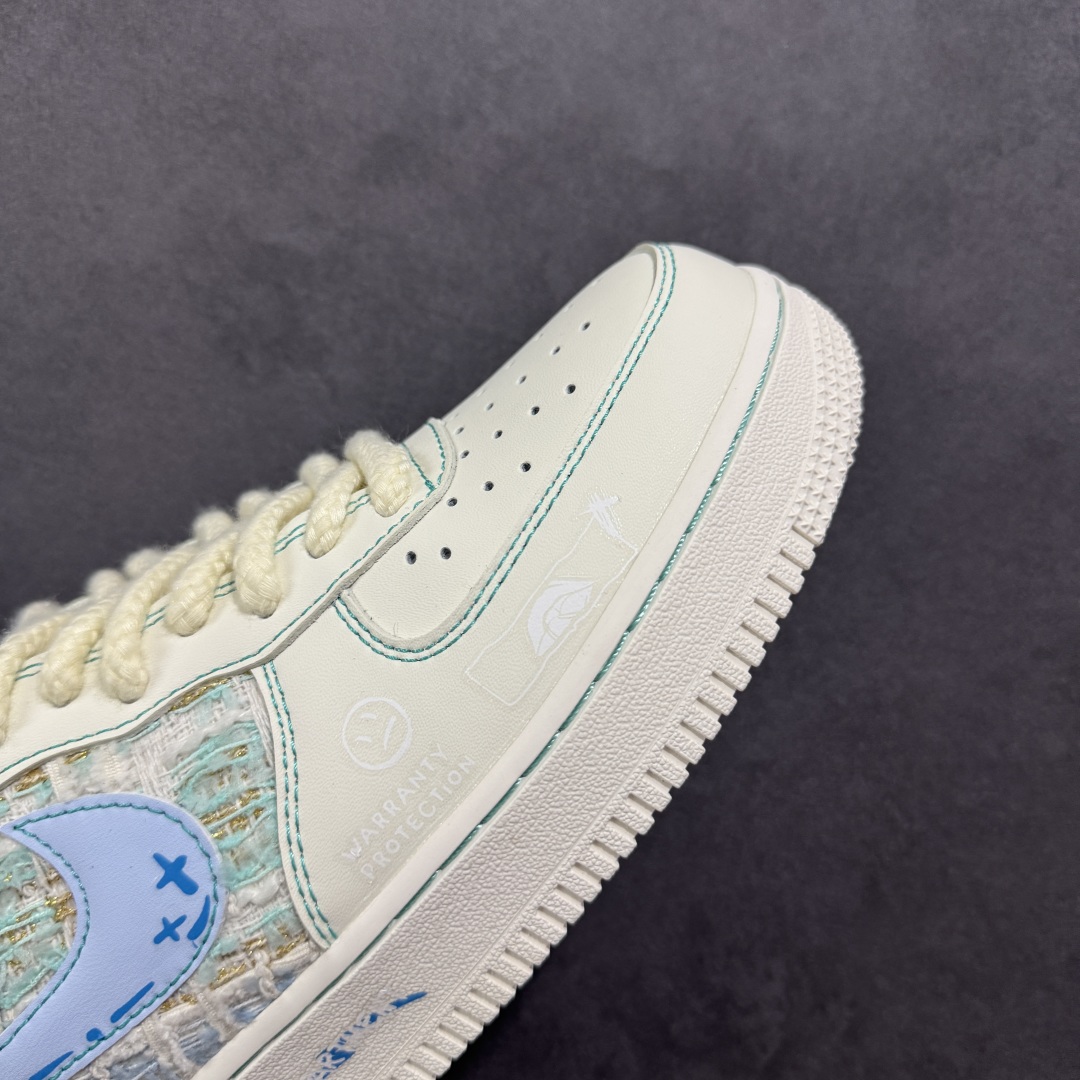 【定制版】Nike Air Force 1'07 Low ”Love Words” 小香风系列 蓝言情话 空军一号低帮休闲板鞋 FJ7740-510
