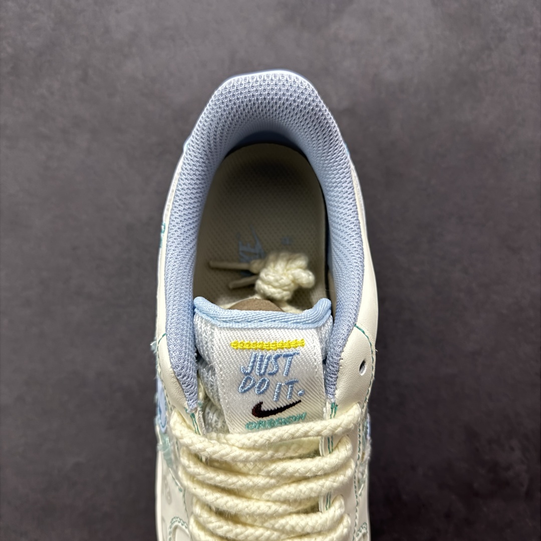 【定制版】Nike Air Force 1'07 Low ”Love Words” 小香风系列 蓝言情话 空军一号低帮休闲板鞋 FJ7740-510