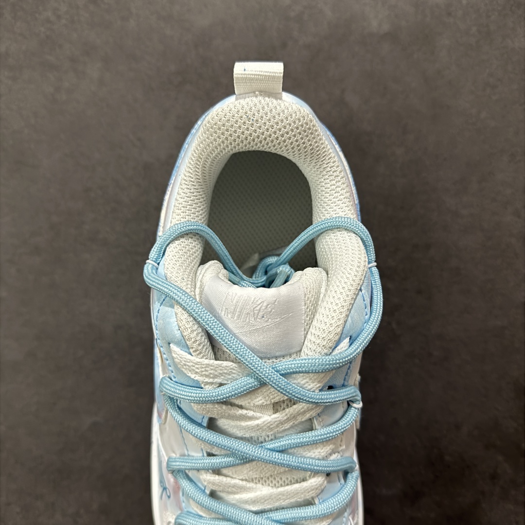 【定制球鞋]Nike Court Borough “蓝影逸姿”解构手绘 潮流简约低帮板鞋 BQ5448-215