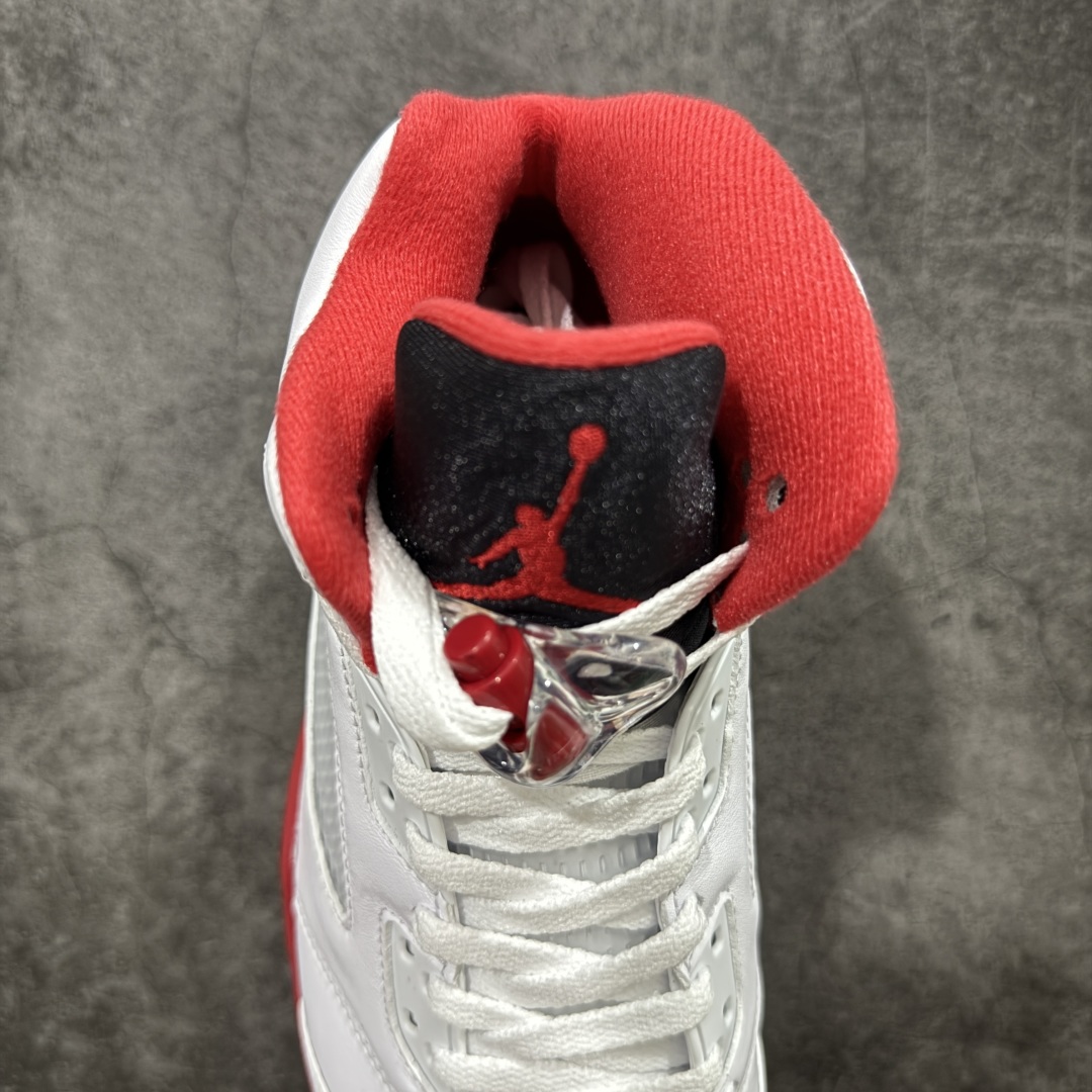  
【莞产】Air Jordan 5 Fire Red“Black Tongue” AJ5 高帮 复古篮