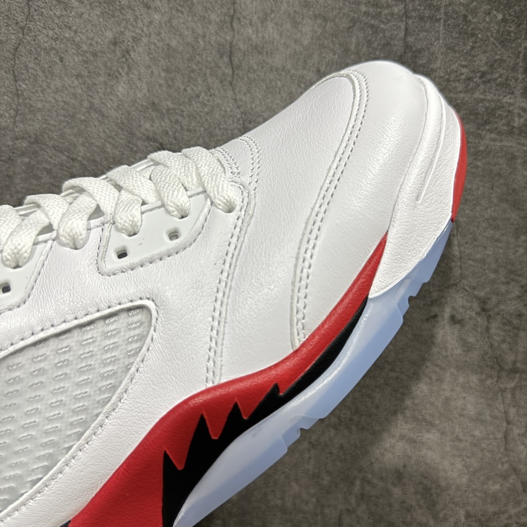  
【莞产】Air Jordan 5 Fire Red“Black Tongue” AJ5 高帮 复古篮