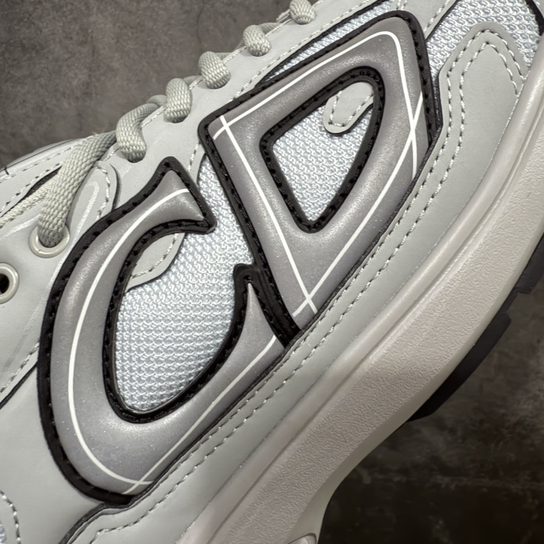 图片[4]-【总裁版】Dior B30 迪奥网眼织物低帮运动休闲鞋 原版开模 海淘专供品质同渠道货源 全套专柜原装配件 该款系列采用黑网色眼织物白和色科技料面精心制 作饰以反光“CD30”图形标志 外格轻盈的刻雕效果橡胶鞋搭底配标志性点的缀提升格调 内弹部力细节塑造想理的舒适穿着体验可与各休式闲造型配搭 彰显尚时现代的运风动范 正常尺码：39 40 41 42 43 44 45-选品中心