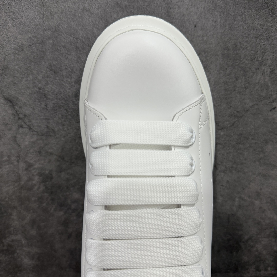 Alexander McQueen/亚历山大麦昆 松糕鞋厚底增高小白鞋 金尾