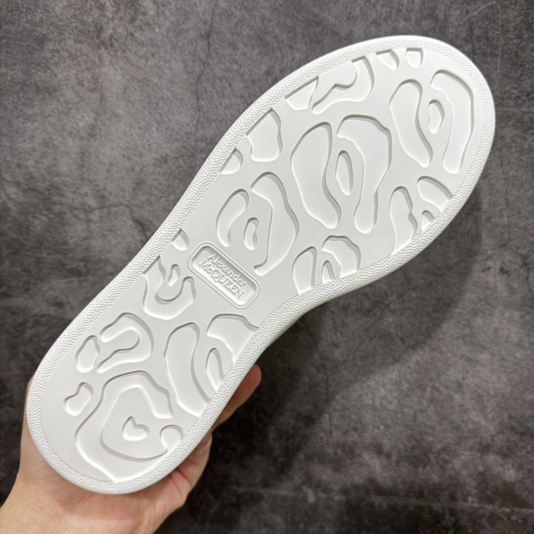 Alexander McQueen/亚历山大麦昆 松糕鞋厚底增高小白鞋 金尾