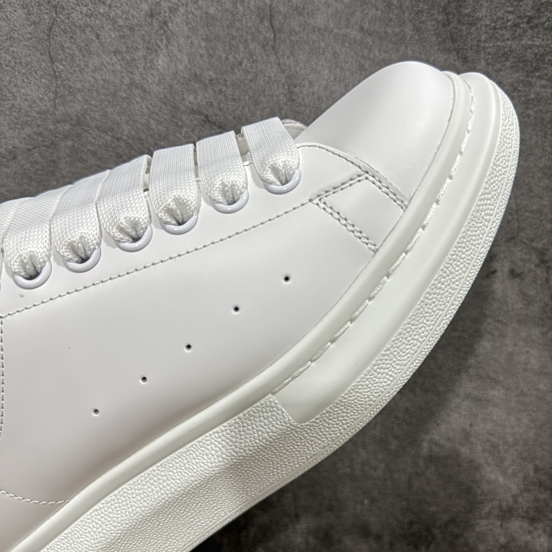 Alexander McQueen/亚历山大麦昆 松糕鞋厚底增高小白鞋 金尾