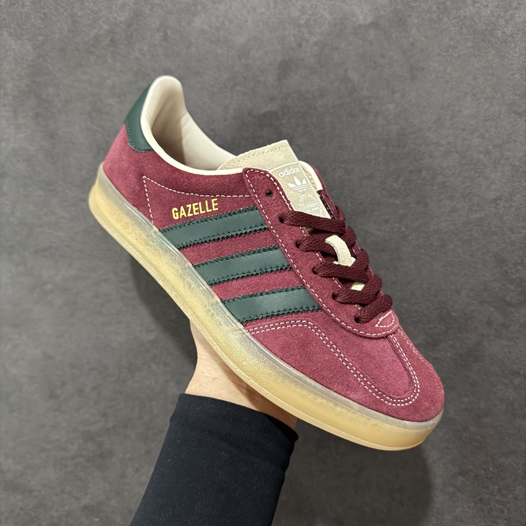 【正确版】AD Originals Gazelle INdoor 三叶草休闲防滑耐磨低帮板鞋 JH5403