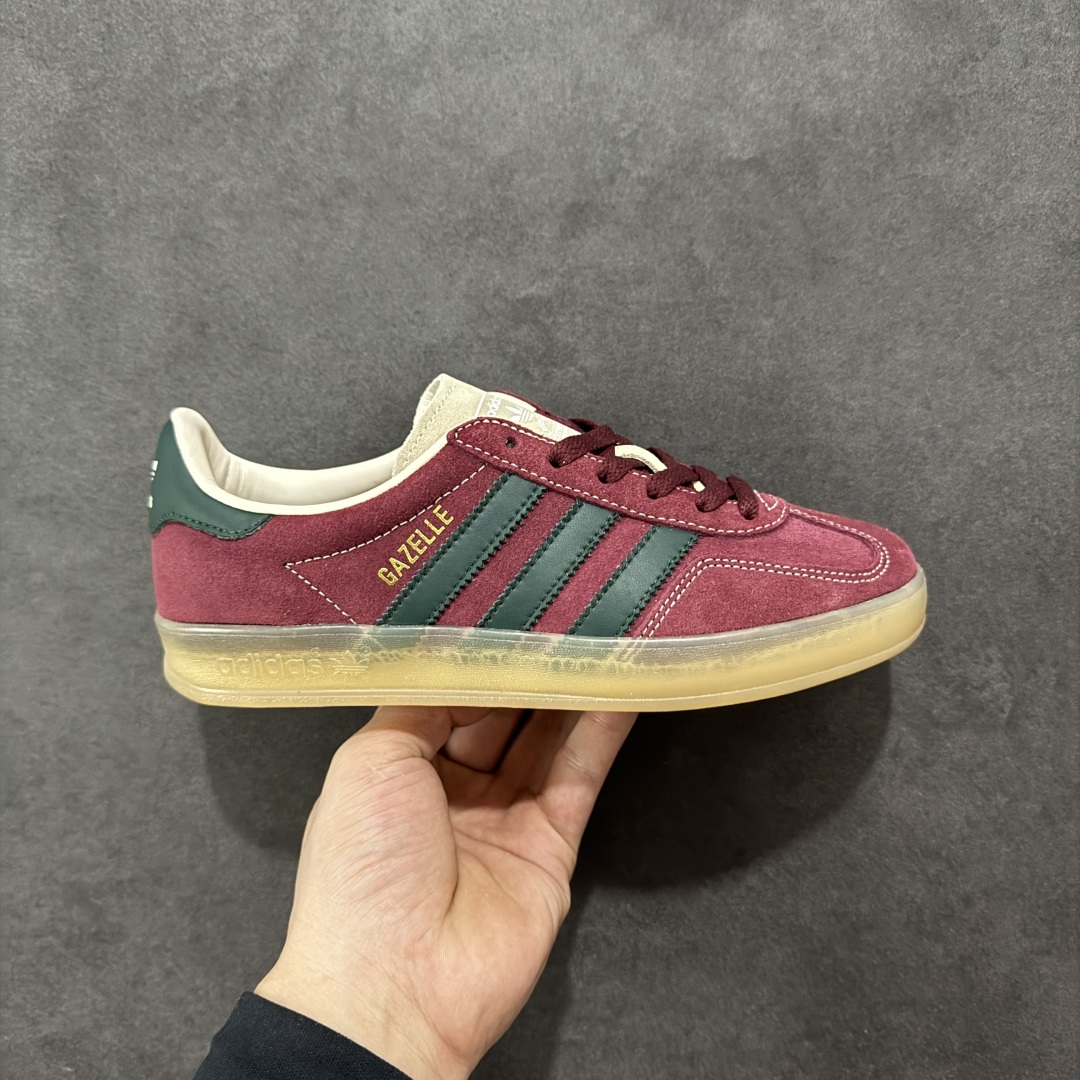 【正确版】AD Originals Gazelle INdoor 三叶草休闲防滑耐磨低帮板鞋 JH5403
