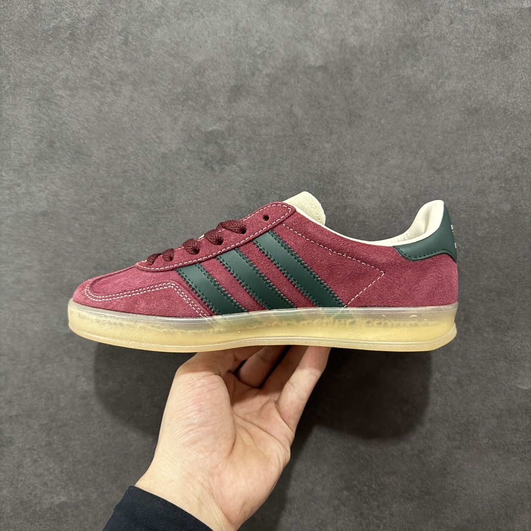 【正确版】AD Originals Gazelle INdoor 三叶草休闲防滑耐磨低帮板鞋 JH5403