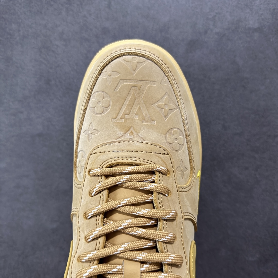  
【定制版】LV x Nike Air Force 1'07 Low 驴牌印花小麦色 空军一号低帮休闲