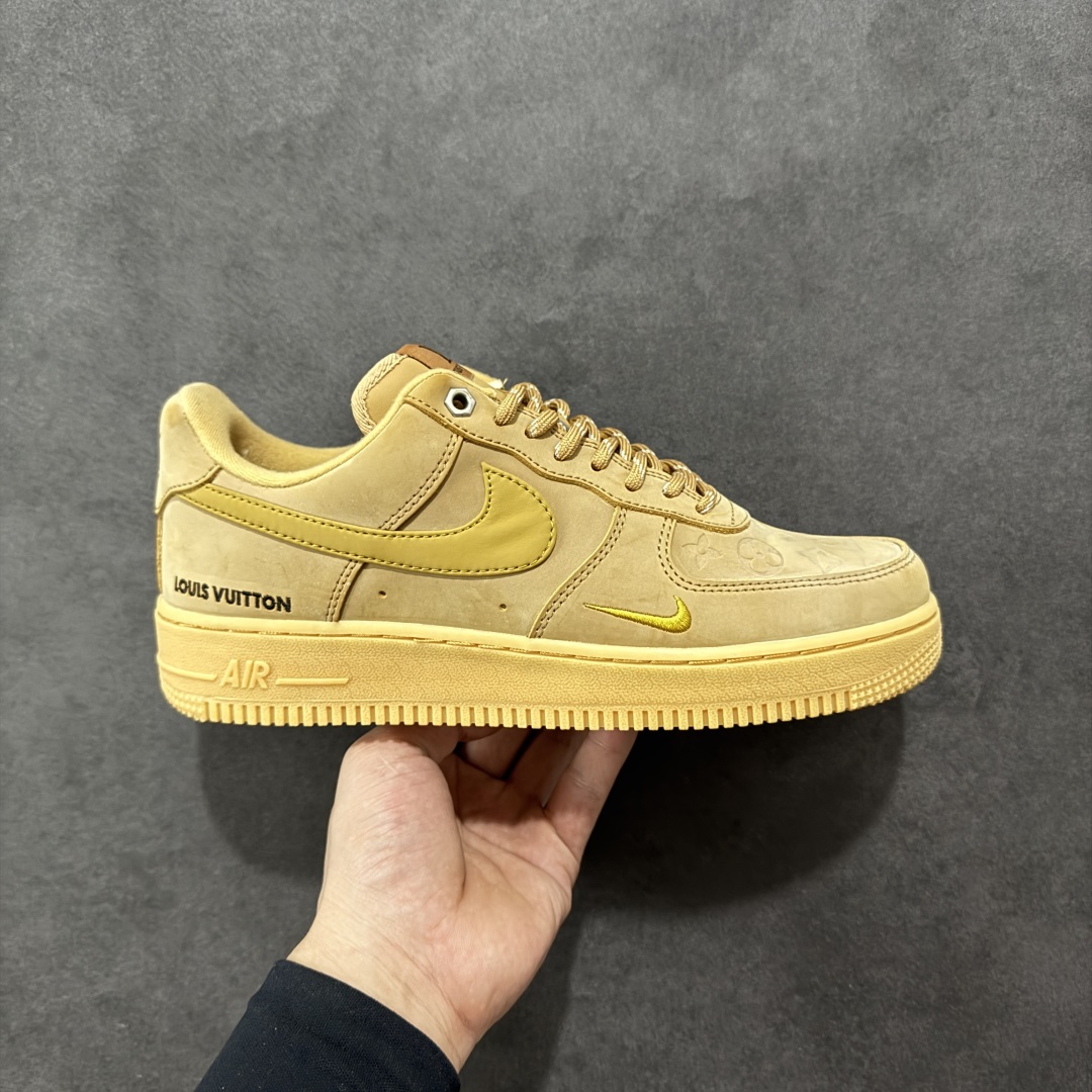  
【定制版】LV x Nike Air Force 1'07 Low 驴牌印花小麦色 空军一号低帮休闲