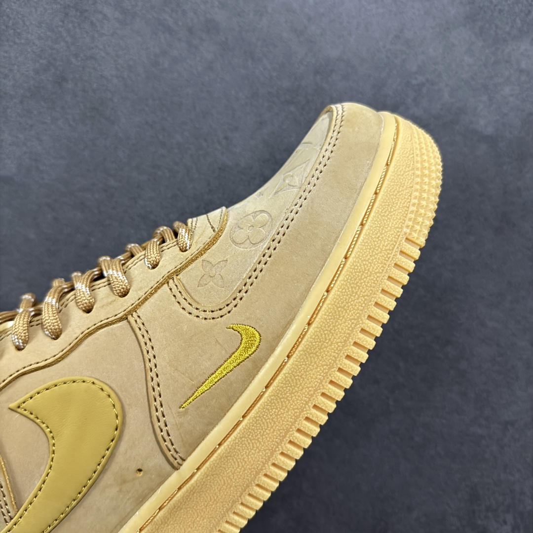  
【定制版】LV x Nike Air Force 1'07 Low 驴牌印花小麦色 空军一号低帮休闲