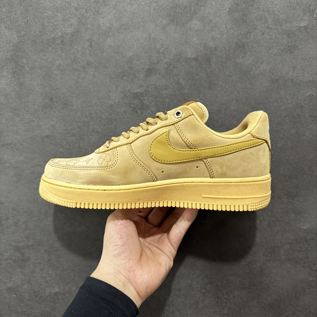  
【定制版】LV x Nike Air Force 1'07 Low 驴牌印花小麦色 空军一号低帮休闲