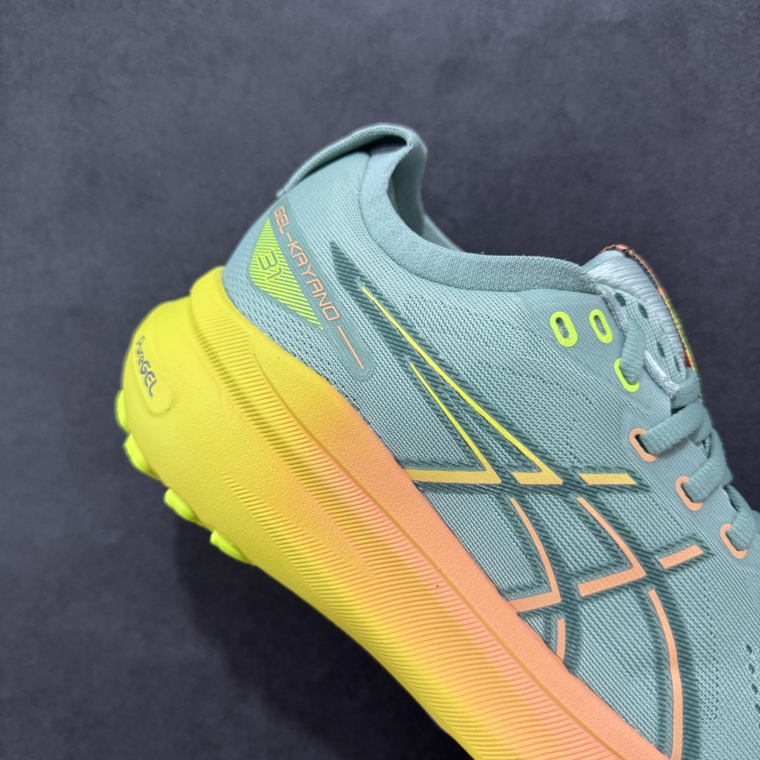 图片[6]-【公司级】Asics Gel-Kayano 31代 运动休闲透气专业跑鞋   #原档案据数开发楦型纸版 原装印尼工代进口单丝纤维程工网布鞋面，更贴合脚型和舒适透气，后跟稳定片带来合脚舒适的穿着感优化后的GEL，提供更好的缓冲保护性，FLYTEFOAM BLAST中底科技，兼具轻量、缓冲、回弹，提升跑步推进力，给跑步健将营造新的跑步体验。   尺码：36 37 37.5 38 39 39.5 40 40.5 41.5 42 42.5 43.5 44 45-选品中心