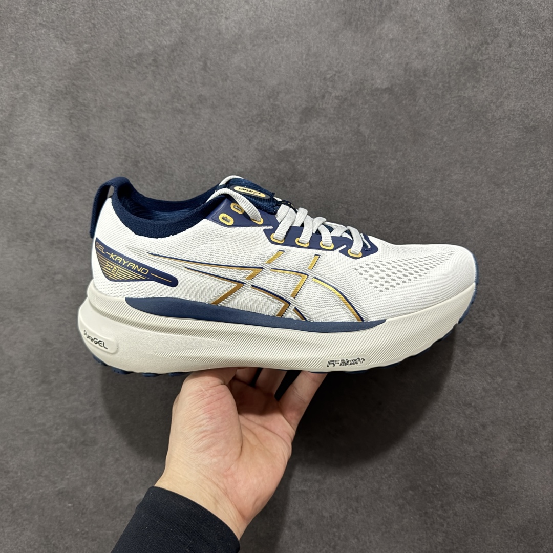 【公司级】Asics Gel-Kayano 31代 运动休闲透气专业跑鞋   #原档案据数开发楦型纸版 原装印尼工代进口单丝纤维程工网布鞋面，更贴合脚型和舒适透气，后跟稳定片带来合脚舒适的穿着感优化后的GEL，提供更好的缓冲保护性，FLYTEFOAM BLAST中底科技，兼具轻量、缓冲、回弹，提升跑步推进力，给跑步健将营造新的跑步体验。   尺码：36 37 37.5 38 39 39.5 40 40.5 41.5 42 42.5 43.5 44 45-选品中心