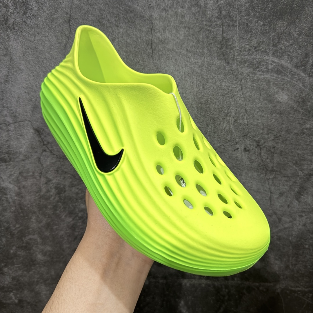 
【纯原】Nike Reactx Rejuven 8 耐克新款夏季沙滩凉鞋拖鞋洞洞鞋 荧光绿 HV506