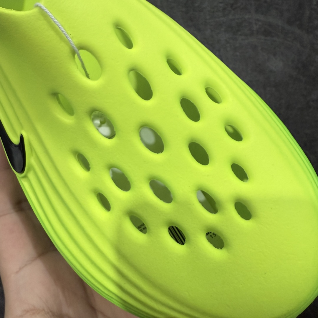 
【纯原】Nike Reactx Rejuven 8 耐克新款夏季沙滩凉鞋拖鞋洞洞鞋 荧光绿 HV506