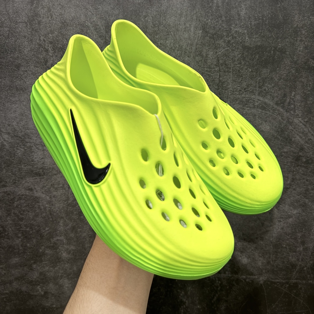 
【纯原】Nike Reactx Rejuven 8 耐克新款夏季沙滩凉鞋拖鞋洞洞鞋 荧光绿 HV506