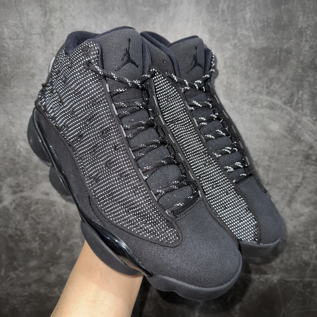 【纯原】Air Jordan AJ13 纯黑 黑猫反光猫眼 -011
全新订单配色 高端零售
外贸