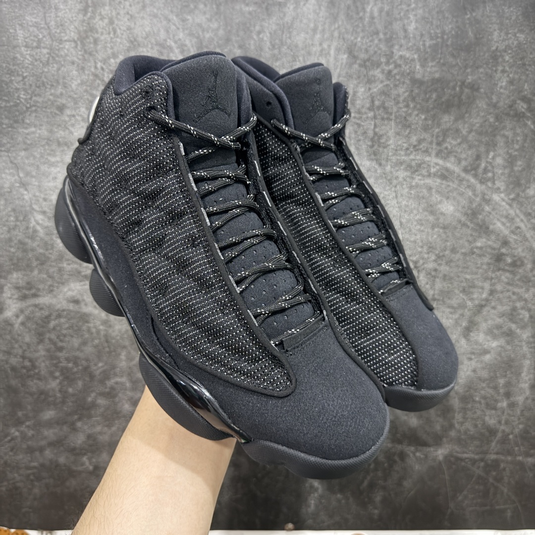 【纯原】Air Jordan AJ13 纯黑 黑猫反光猫眼 -011
全新订单配色 高端零售
外贸