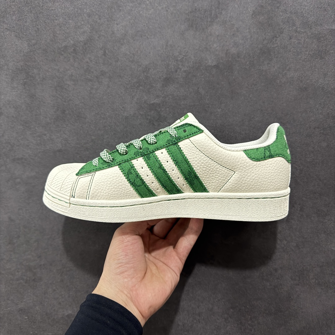 【定制版】AD Originals Superstar x Louis Vuitton 白绿 XS0017