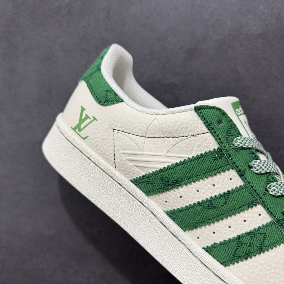 【定制版】AD Originals Superstar x Louis Vuitton 白绿 XS0017
