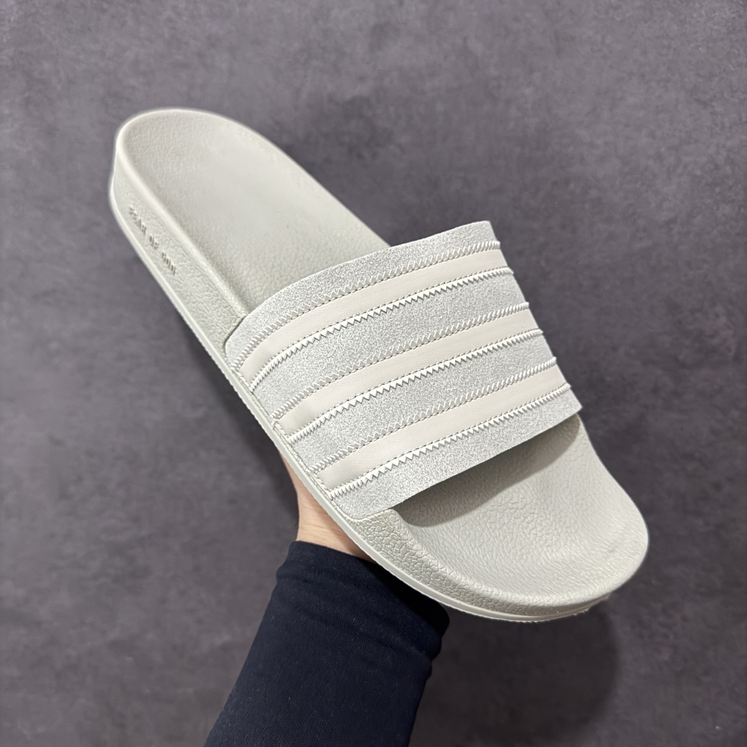 Fear of God x adidas Adilette Slides 舒适 防滑一字拖鞋 IH2273