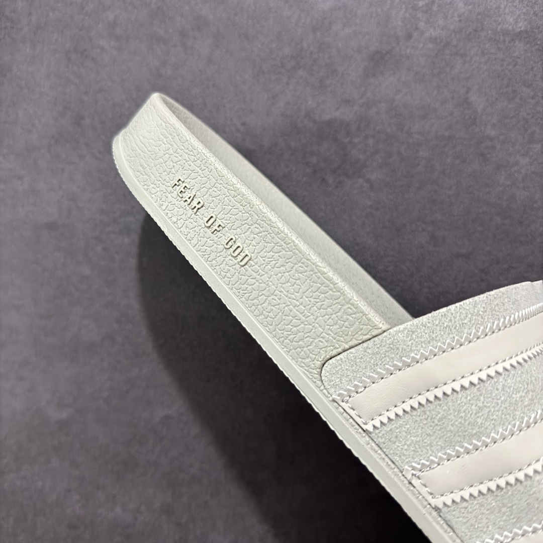 Fear of God x adidas Adilette Slides 舒适 防滑一字拖鞋 IH2273