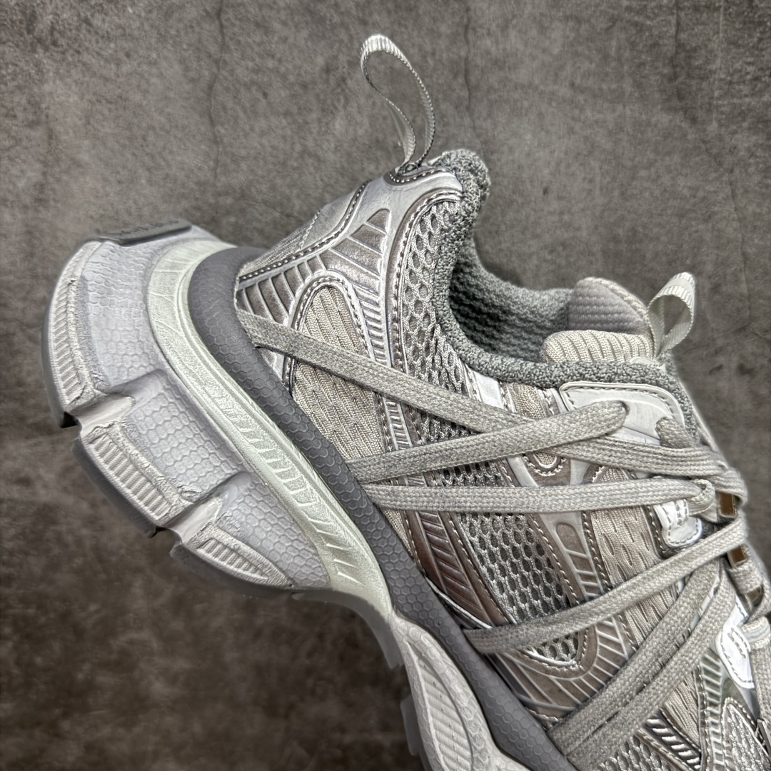 图片[7]-【OK版】巴黎3XL 蜘蛛侠绑带 银灰色 Balenciaga巴黎世家 24ss 绑带做旧款 巴黎十代网眼潮流百搭低帮老爹鞋 灰色 慢工出细活 最后出即最强 皮料钢丝纹高频工艺 整体鞋面及大底做旧 网眼破坏磨毛效果 各个方面均无可挑剔 货号：778698W3XLL9191 尺码：35-45 偏大一码 建议比正常运动鞋买小一号-选品中心