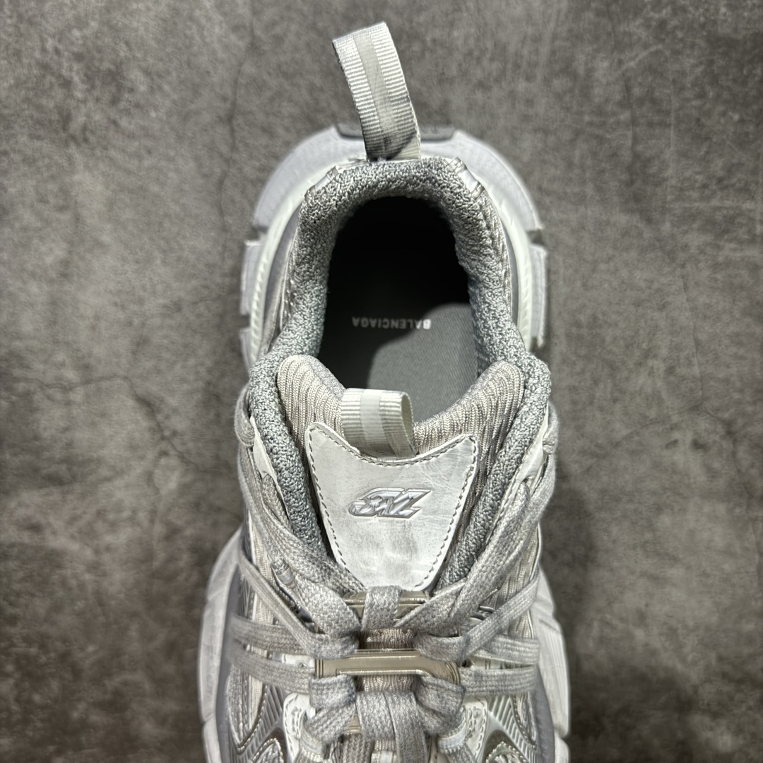 图片[8]-【OK版】巴黎3XL 蜘蛛侠绑带 银灰色 Balenciaga巴黎世家 24ss 绑带做旧款 巴黎十代网眼潮流百搭低帮老爹鞋 灰色 慢工出细活 最后出即最强 皮料钢丝纹高频工艺 整体鞋面及大底做旧 网眼破坏磨毛效果 各个方面均无可挑剔 货号：778698W3XLL9191 尺码：35-45 偏大一码 建议比正常运动鞋买小一号-选品中心