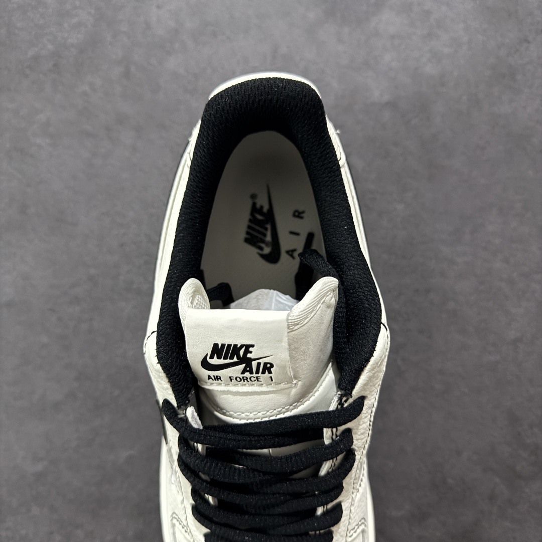 图片[7]-【定制版】Balenciaga x Nike Air Force 1\’07 Low 联名三勾 米黑 空军一号低帮休闲版鞋 FR0538-090  定制皮料 原楦头原纸板 纯正空军版型 内置全掌气垫  尺码：36 36.5 37.5 38 38.8 39 40 40.5 41 42 42.5 43 44 44.5 45-选品中心