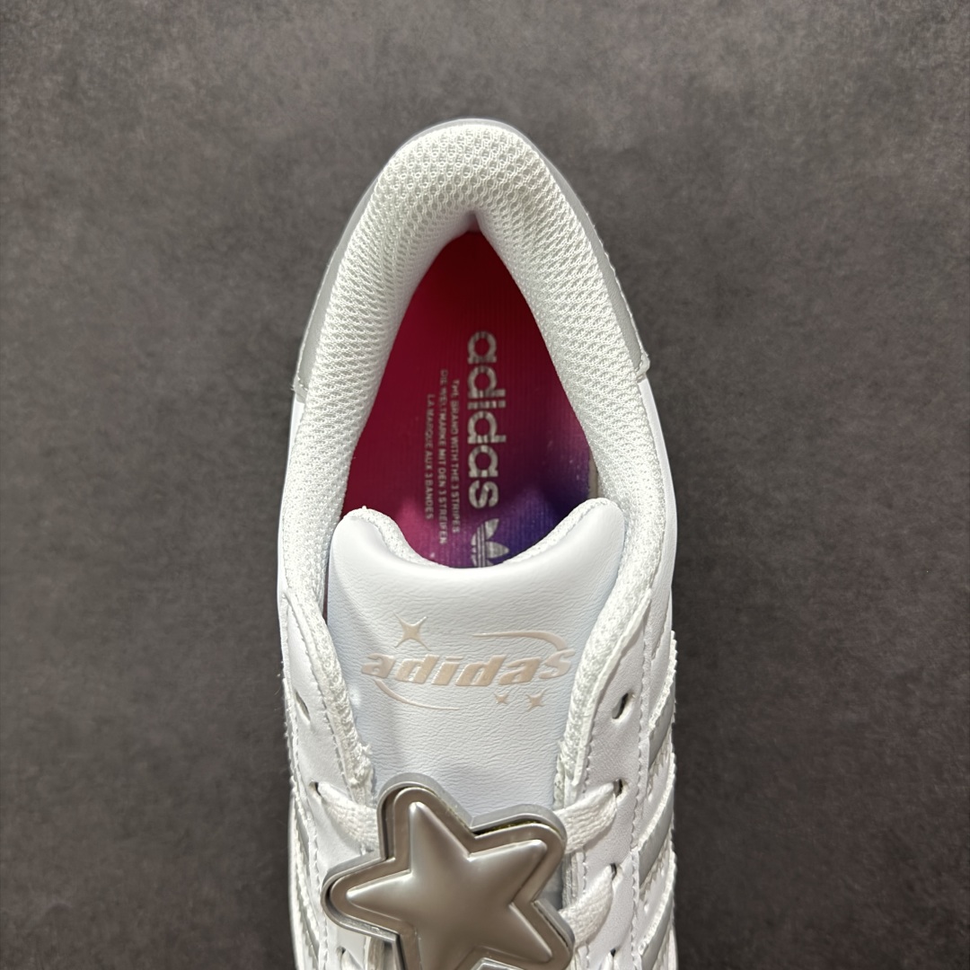 图片[7]-【公司级】AD Originals Superstar 贝壳头 采用全新头层拼接皮革材质 后跟采用特色3D立体印字 渠道正品订单 诠释市场最高工艺水平 全鞋进口头层皮料打造。区别市面普通真标版本，进出专柜无压力 货号：JQ8777 尺码：35-40-选品中心