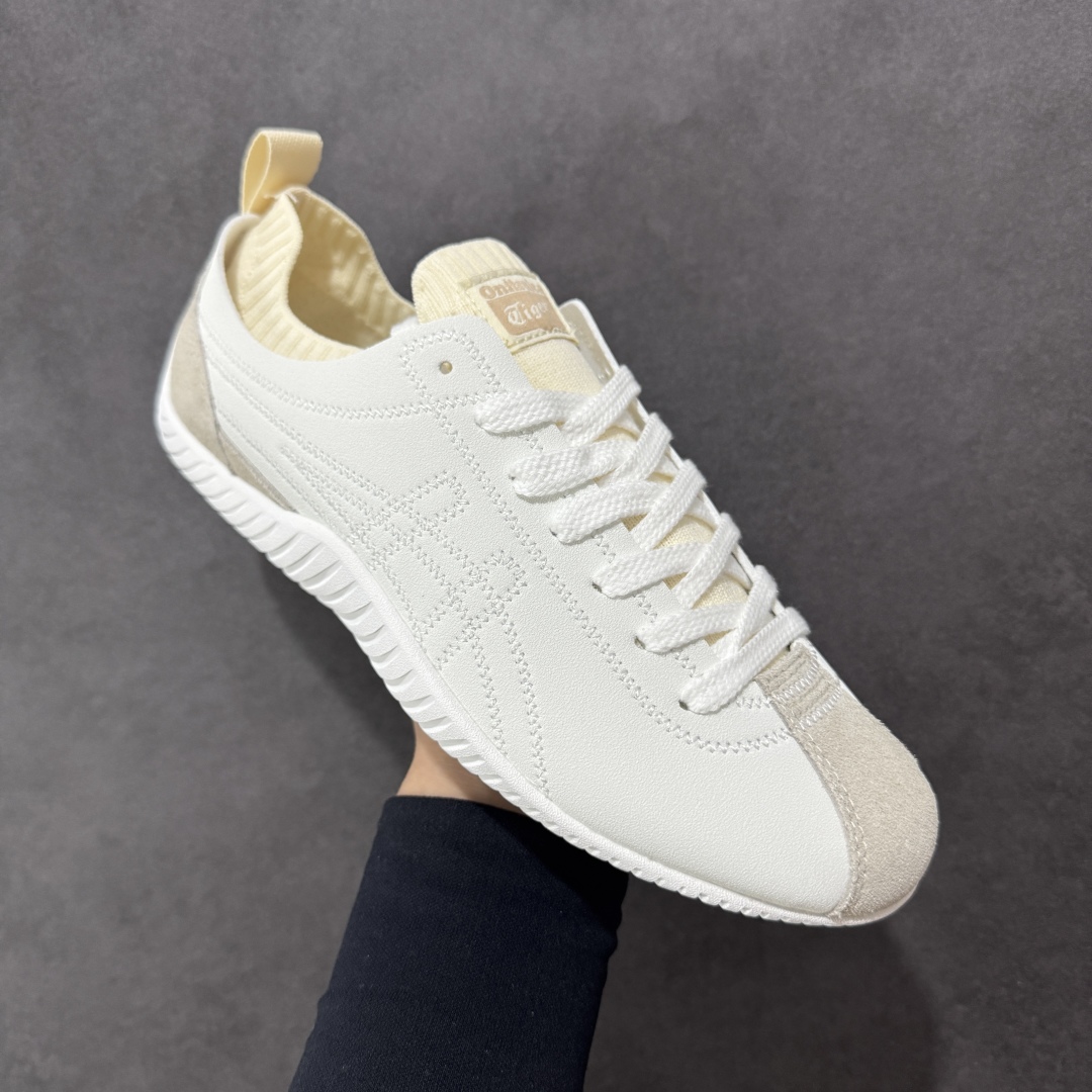 图片[3]-【公司级】亚瑟士 Onitsuka Tiger 鬼塚虎 SCLAW 鬼冢虎 轻便舒适 防滑耐磨透气支撑 低帮 生活休闲鞋 男女同款 复古美学极简风格，配色独具个性又超级好看。鞋口织物收口，经典鞋袜一体，明线设计标志性 logo，太亮眼啦！整体采用织物和柔软皮革拼接，时尚质感满满。关键是上脚舒服得不得了，巨好穿！不管是日常搭配还是运动，它都能完美胜任。别再犹豫，赶紧把它带回家！#鬼塚虎#明星同款 #舒适好穿 #夏日宝藏透气蓝球鞋 #夏日宝藏休闲老爹鞋#酷飒男女情侣款宝藏鞋。 尺码：36-45含半码-选品中心