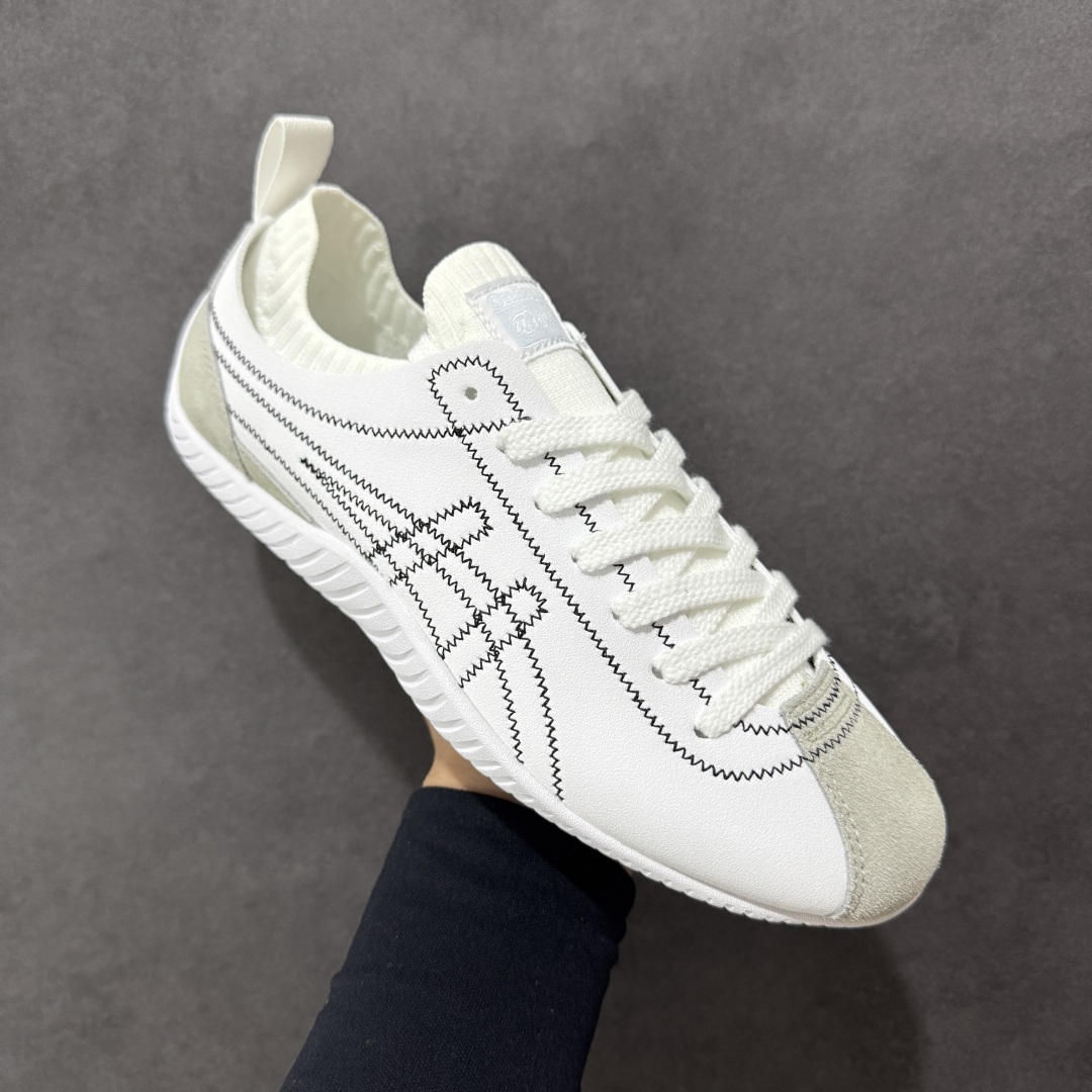 图片[3]-【公司级】亚瑟士 Onitsuka Tiger 鬼塚虎 SCLAW 鬼冢虎 轻便舒适 防滑耐磨透气支撑 低帮 生活休闲鞋 男女同款 复古美学极简风格，配色独具个性又超级好看。鞋口织物收口，经典鞋袜一体，明线设计标志性 logo，太亮眼啦！整体采用织物和柔软皮革拼接，时尚质感满满。关键是上脚舒服得不得了，巨好穿！不管是日常搭配还是运动，它都能完美胜任。别再犹豫，赶紧把它带回家！#鬼塚虎#明星同款 #舒适好穿 #夏日宝藏透气蓝球鞋 #夏日宝藏休闲老爹鞋#酷飒男女情侣款宝藏鞋。 尺码：36-45含半码-选品中心