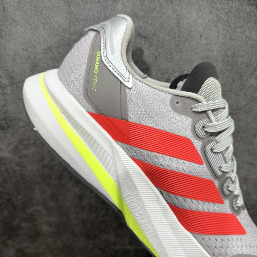 图片[7]-【纯原版】Ad Duramo Speed 2 低帮休闲透气网面跑鞋 JQ2200 高度回弹的脚感 包裹性出众 采用透气柔软网面 舒适度一流 简约时尚的设计和配色 减震中底➕橡胶外底 舒适防滑耐磨 尺码：40-45-选品中心