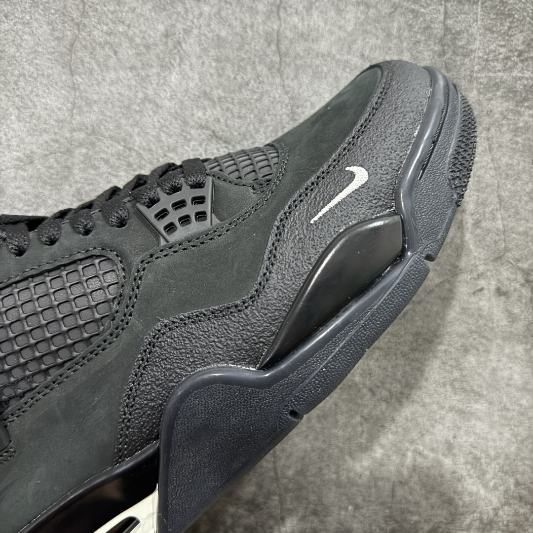 图片[6]-【原厂版】 Nigel Sylvester x Air Jordan AJ4 Retro 联名黑魂 黑砖 货号：HF4340-001 全新升级改良 原鞋原楦原纸板同源开发 完美呈现乔4的版型 内侧正确双色网格 还原细节 原厂皮料 正确气垫颜色 正确网格工艺 正确拉帮工艺 全鞋原装材料制作 原档案原模具打造 支持全方位与正品对比 尺码：40 40.5 41 42 42.5 43 44 44.5 45 46 47.5-选品中心