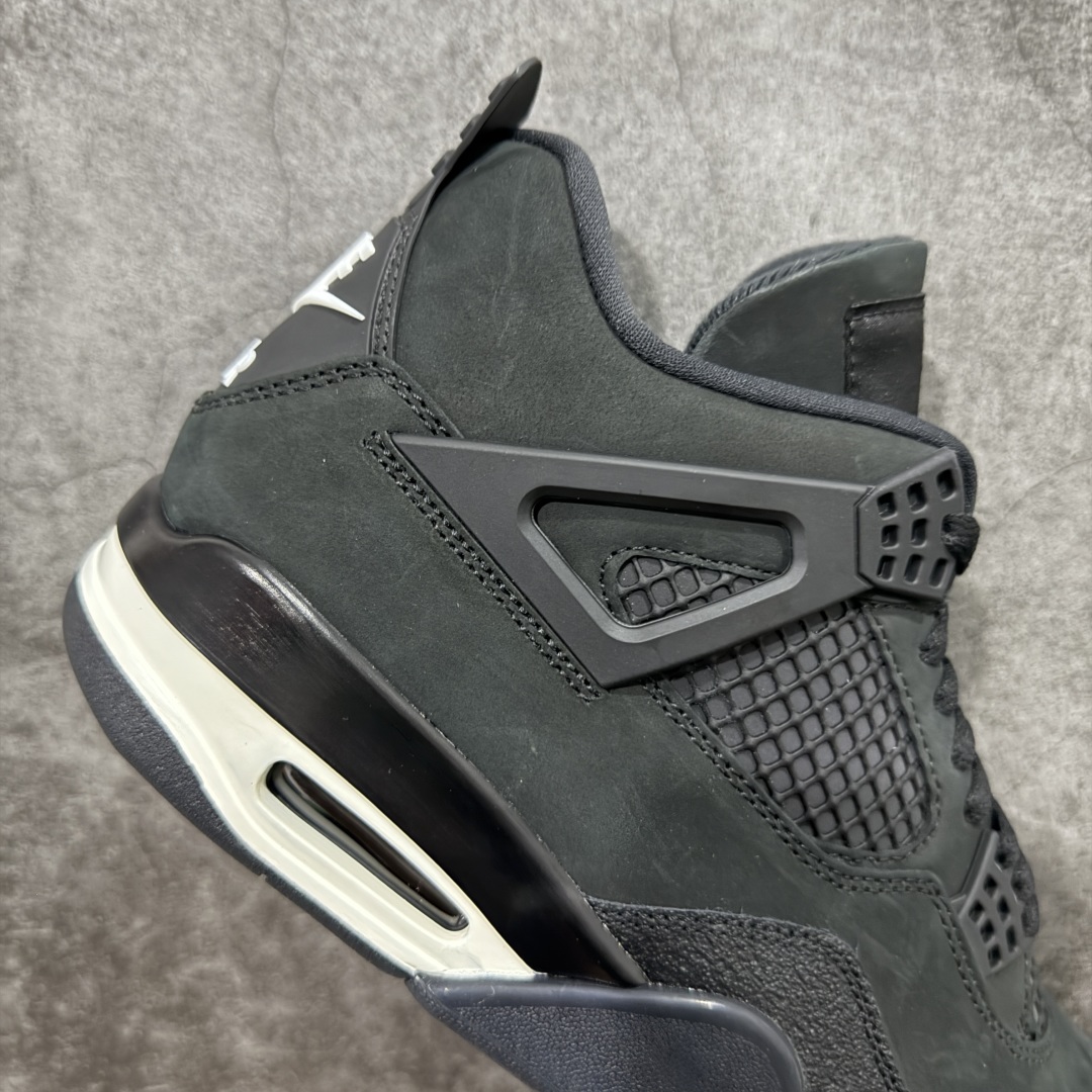 图片[7]-【原厂版】 Nigel Sylvester x Air Jordan AJ4 Retro 联名黑魂 黑砖 货号：HF4340-001 全新升级改良 原鞋原楦原纸板同源开发 完美呈现乔4的版型 内侧正确双色网格 还原细节 原厂皮料 正确气垫颜色 正确网格工艺 正确拉帮工艺 全鞋原装材料制作 原档案原模具打造 支持全方位与正品对比 尺码：40 40.5 41 42 42.5 43 44 44.5 45 46 47.5-选品中心