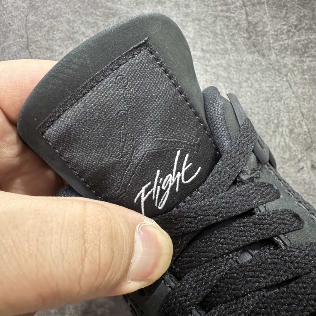 图片[6]-【原厂版】 Nigel Sylvester x Air Jordan AJ4 Retro 联名黑魂 黑砖 货号：HF4340-001 全新升级改良 原鞋原楦原纸板同源开发 完美呈现乔4的版型 内侧正确双色网格 还原细节 原厂皮料 正确气垫颜色 正确网格工艺 正确拉帮工艺 全鞋原装材料制作 原档案原模具打造 支持全方位与正品对比 尺码：40 40.5 41 42 42.5 43 44 44.5 45 46 47.5-选品中心