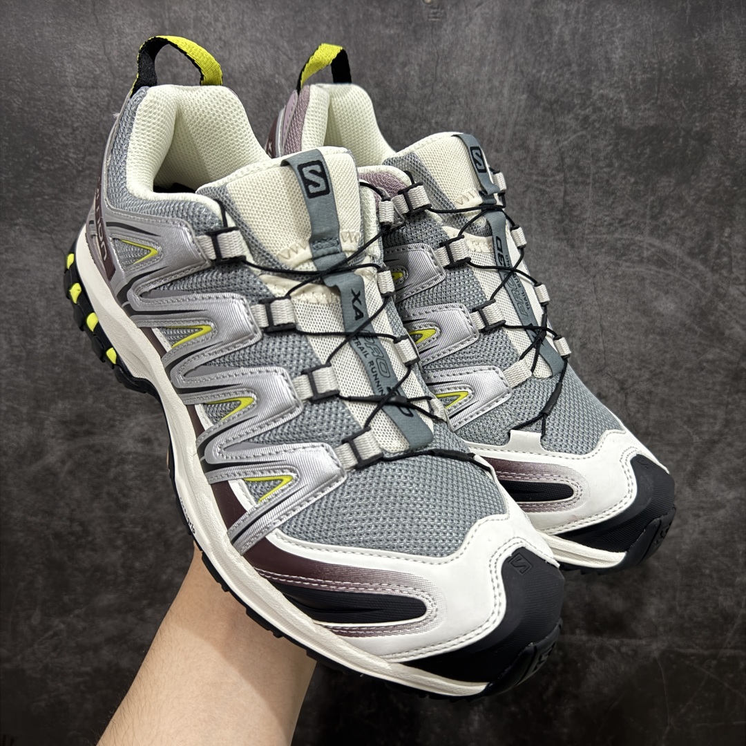 【666版本】SALOMON 萨洛蒙 XA PRO 3D 户外运动 网布减震防滑透气 低帮跑步鞋 男女同款 沙场灰 412322 全新品质 巅峰之作 所有配色均购物原版拆解1：1开发 原材料打造 非市场公版便宜货 私模大底 清洁度比市场所有版本都高 全套原纸板楦头开发 原厂网布配套 确保原汁原味 完美呈现版型 原档数据独家私模五层组合大底 男女鞋同步官方开发至46 原装Ortholite轻量化鞋垫 中底布带钢印编号 原厂TPU锁扣 进口港宝加持 后跟自然饱满 还原公司包裹性 鞋面采用SENSIFT贴合技术 全方位贴合包裹脚型 鞋跟部鞋底牵引设计 提供强大的抓地性能 更适应野外崎岖不平的道路 其3D ADVANCED CHASSIS底盘 材料轻量大化 钉齿设计更具稳定性 防护性 鞋底易磨损区运用CONTAGRIP高耐磨材料 应对城市硬质路面长距离跑考验 尺码：36 36.5 37.5 38 38.5 39 40 40.5 41 42 42.5 43 44 45 46-选品中心