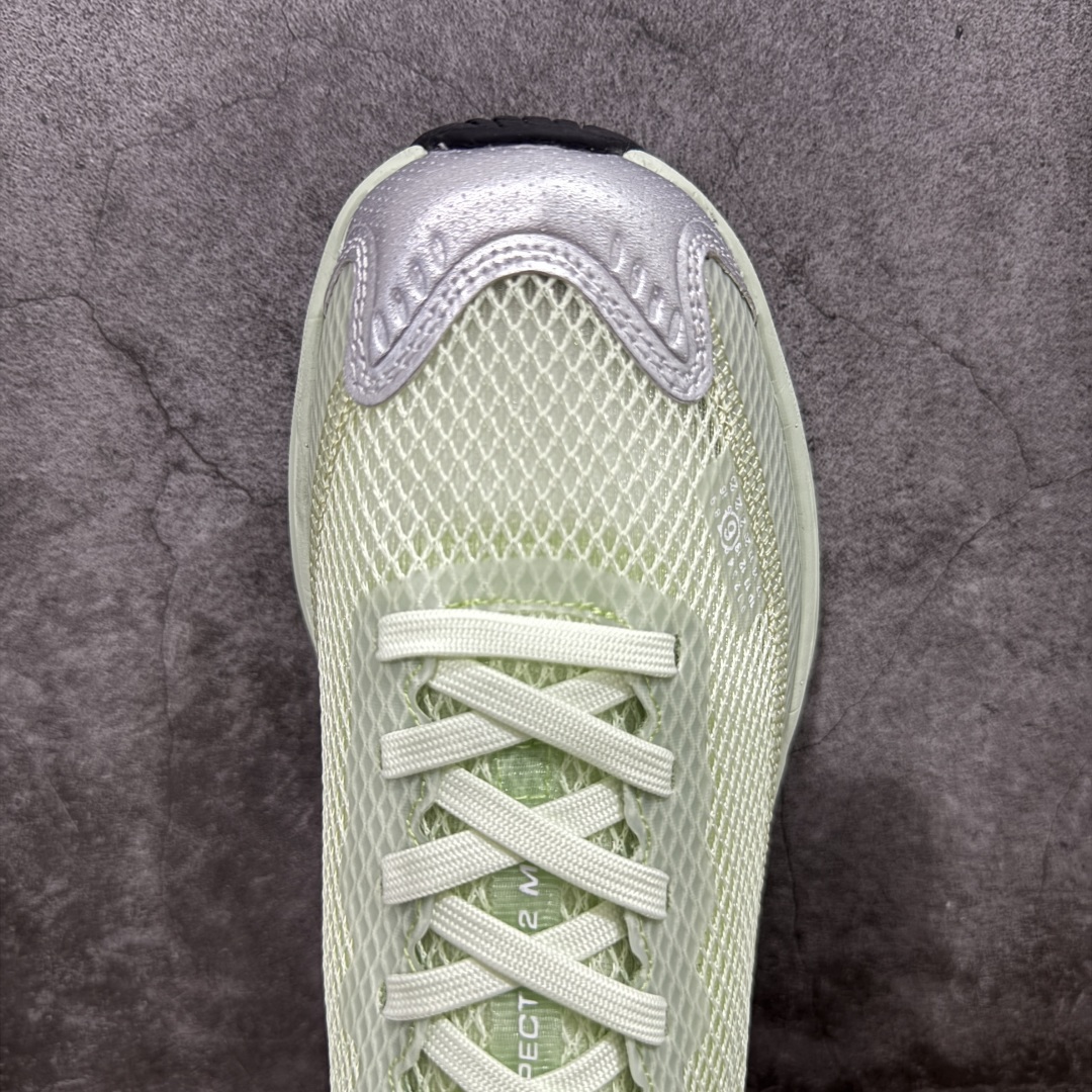 图片[5]-【莞产顶级】MM6马吉拉 x Salomon 萨洛蒙Spectur 2系列 情侣款 网面 厚底 休闲 运动鞋 户外 跑鞋 Margiela 与 SALOMON 合作的2025春夏系列鞋款，以公路跑鞋Spectur 2为基础，鞋面采用大孔网眼材质搭配同色系压胶与裁片，鞋侧有双方品牌标识，材质涵盖聚酯纤维、聚氨酯、橡胶等；它搭载全长碳纤维板 Energy Blade 与 Energy Foam缓震系统，后掌加厚加宽，兼具推进力、缓震回弹与稳定性 配送专柜精美包装🛍📦 ▪️面料： 原版进口透气网面 ▪️内里：原版进口透气网里 ▪️鞋底：原版开模超轻发泡大底 ▪️底厚：4.5CM ▪️尺码： 女款35-40 / 男款39-45-选品中心