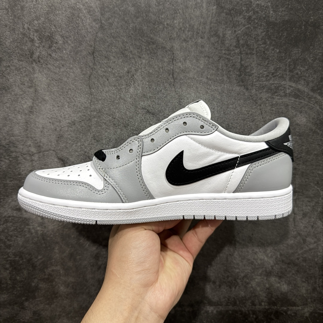 图片[2]-【KZ纯原】Air Jordan 1 Low OG AJ1 乔丹1代 aj1 乔1 低邦 男女同款 乔丹篮球鞋系列 白灰 原厂原材料软头层皮料 国内一线头部知名大厂出品 高端外贸零售专供品质 版型细节完美 原鞋原楦头纸板开发 原厂防尘纸 极致一眼正品既视感 货号：CZ0790-110 尺码：36-47.5-选品中心
