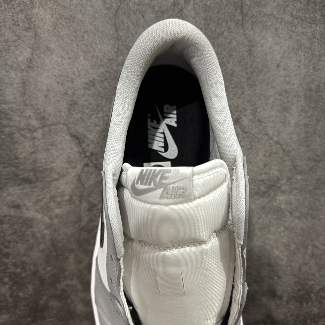 图片[8]-【KZ纯原】Air Jordan 1 Low OG AJ1 乔丹1代 aj1 乔1 低邦 男女同款 乔丹篮球鞋系列 白灰 原厂原材料软头层皮料 国内一线头部知名大厂出品 高端外贸零售专供品质 版型细节完美 原鞋原楦头纸板开发 原厂防尘纸 极致一眼正品既视感 货号：CZ0790-110 尺码：36-47.5-选品中心